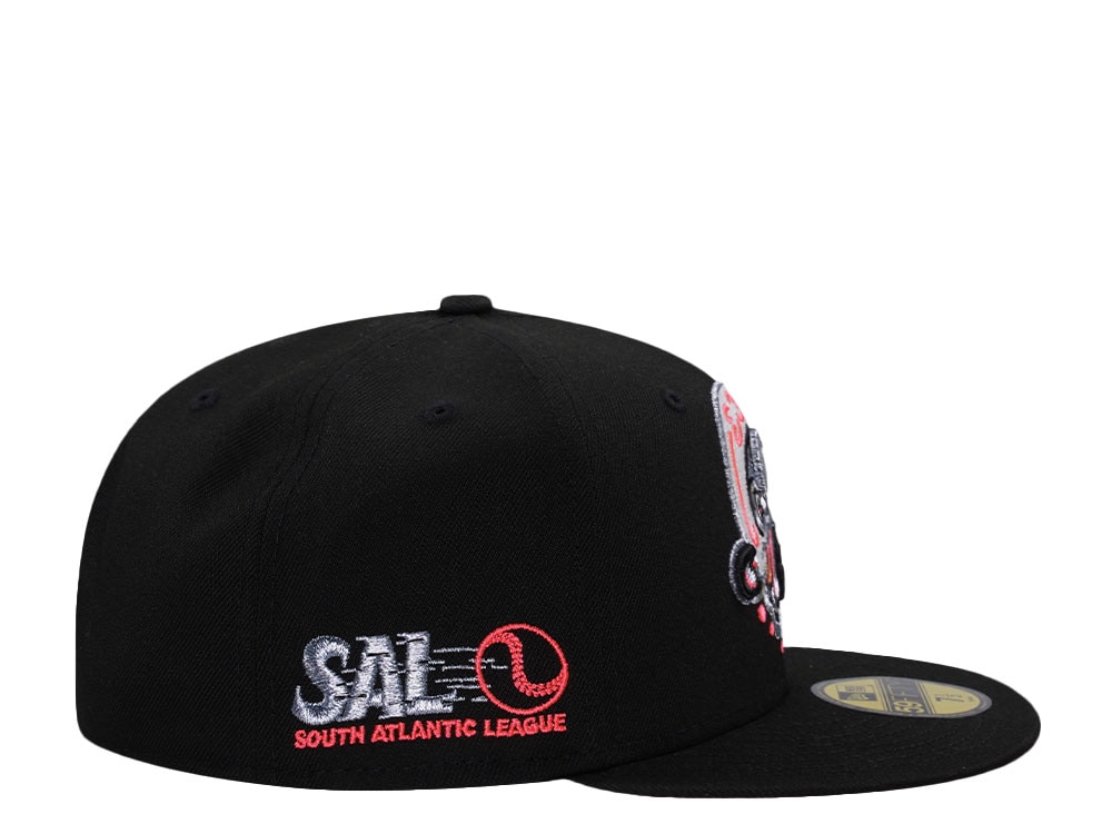 New Era Medusas de Lakewood Black Wild Pink Prime Edition 59Fifty Fitted Gorra