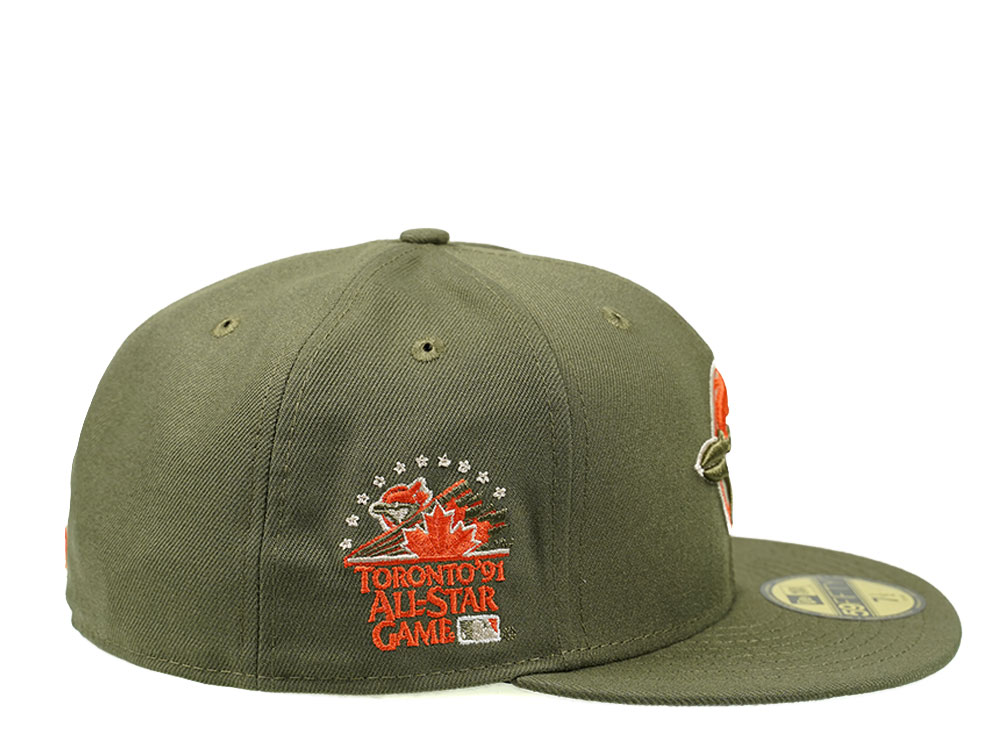 New Era Toronto Blue Jays All Star Game 1991 Olive Edition 59Fifty Fitted Gorra