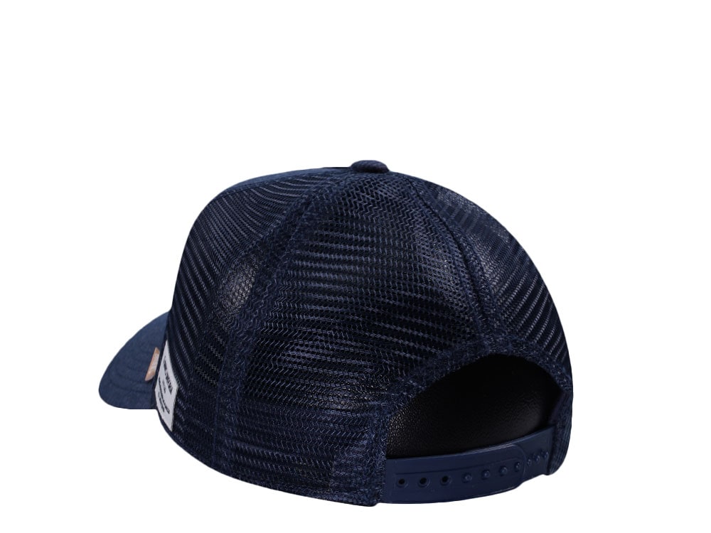 Djinns Glencheck Navy Trucker Snapback Gorra
