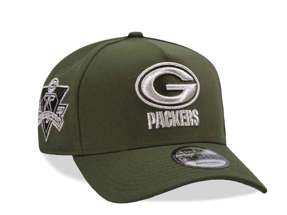 New Era Green Bay Packers 75th Anniversary Green Realtree Edition 9Forty A Frame Snapback Gorra