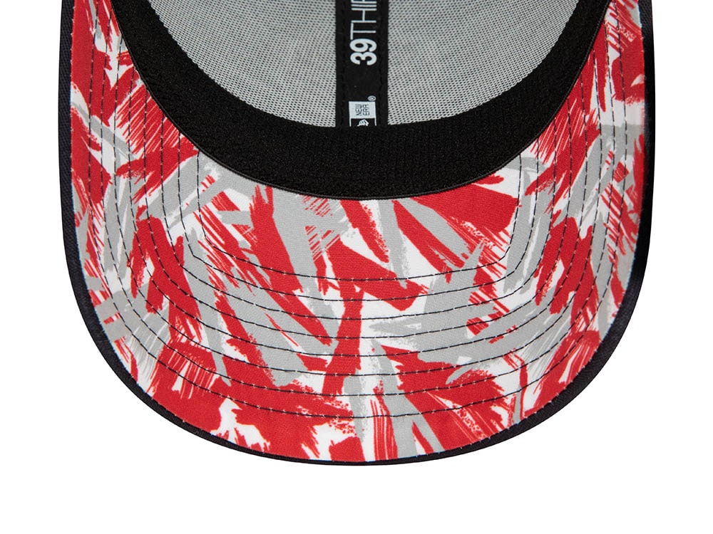 New Era England Rugby Black Undervisor Print Edition 39Thirty Stretch Trucker Gorra