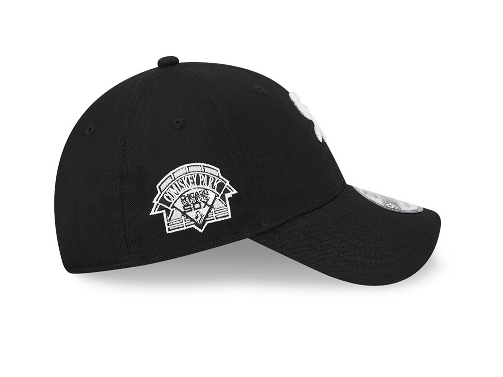 New Era Chicago White Sox Comiskey Park Traditions Black 9Forty Strapback Gorra