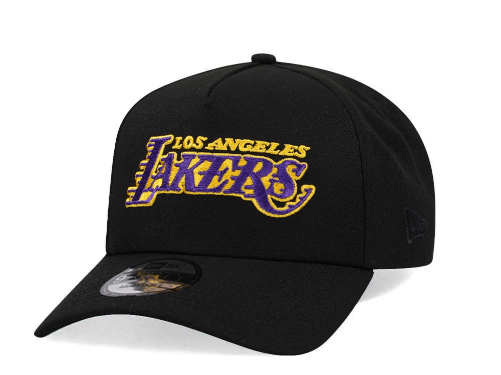 New Era Los Angeles Lakers Black Classic Edition 9Forty A Frame Snapback Gorra