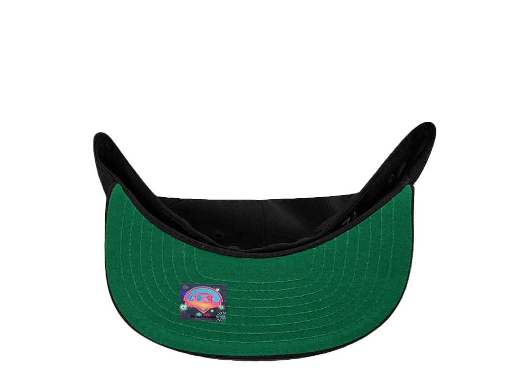 New Era Hartford Yard Goats Black Throwback Edition 59Fifty A Frame Fitted Gorra