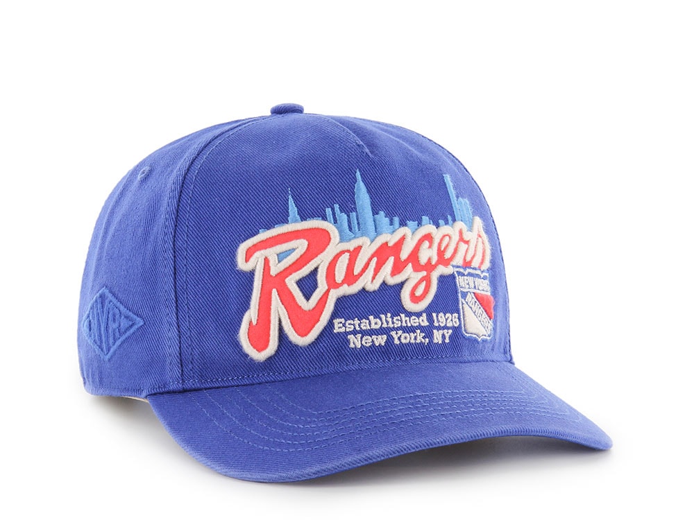 47Brand New York Rangers Royal Blue Charlton Edition Hitch Snapback Gorra
