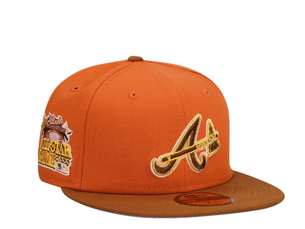 New Era Atlanta Braves All Star Game 2000 Golden Rust Two Tone Edition 59Fifty Fitted Gorra