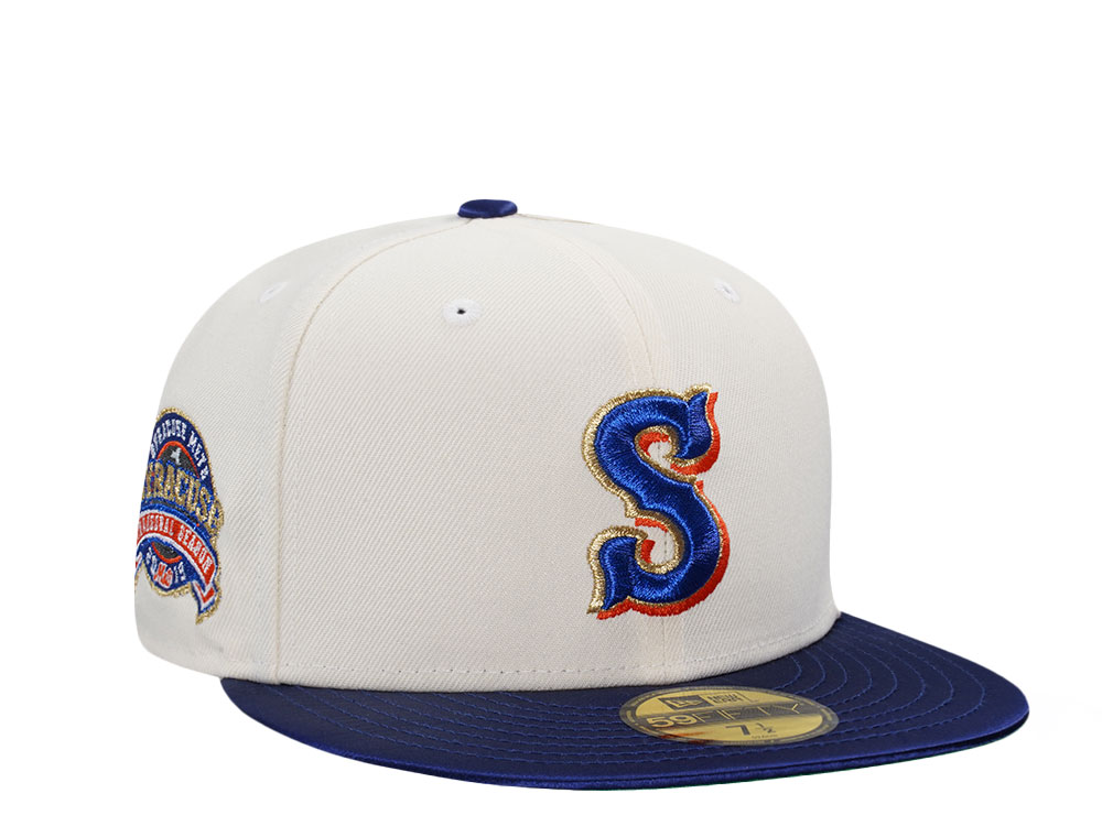 New Era Syracuse Mets Inaugural Season 2019 Chrome Satin Prim Two Tone Edition 59Fifty Fitted Gorra