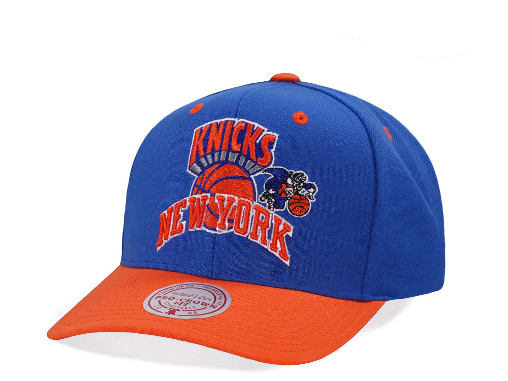 Mitchell & Ness New York Knicks Two Tone Pro Crown Fit Snapback Gorra