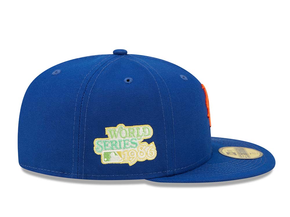 New Era New York Mets Citruspop Patch World Series 1988 59fifty Fitted Gorra