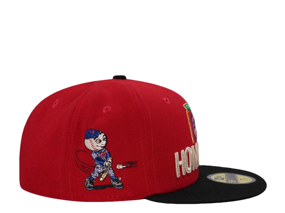 New Era New York Mets Home Run Scarlet Two Tone Edition 59Fifty Fitted Gorra