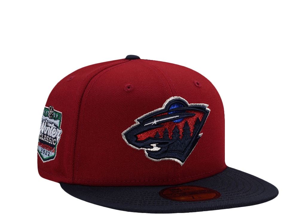New Era Minnesota Wild Winter Classic 2022 Red Two Tone Edition 59Fifty Fitted Gorra