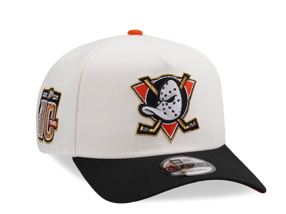 New Era Anaheim Ducks 10th Anniversary Chrome Two Tone Edition 9Forty A Frame Snapback Gorra