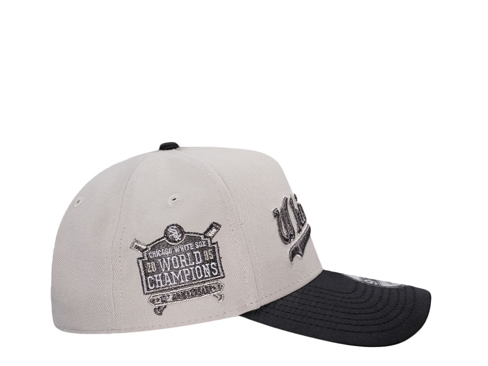 New Era Chicago White Sox World Champions 2005 Stone Satin Brim Two Tone 9Forty A Frame Snapback Gorra