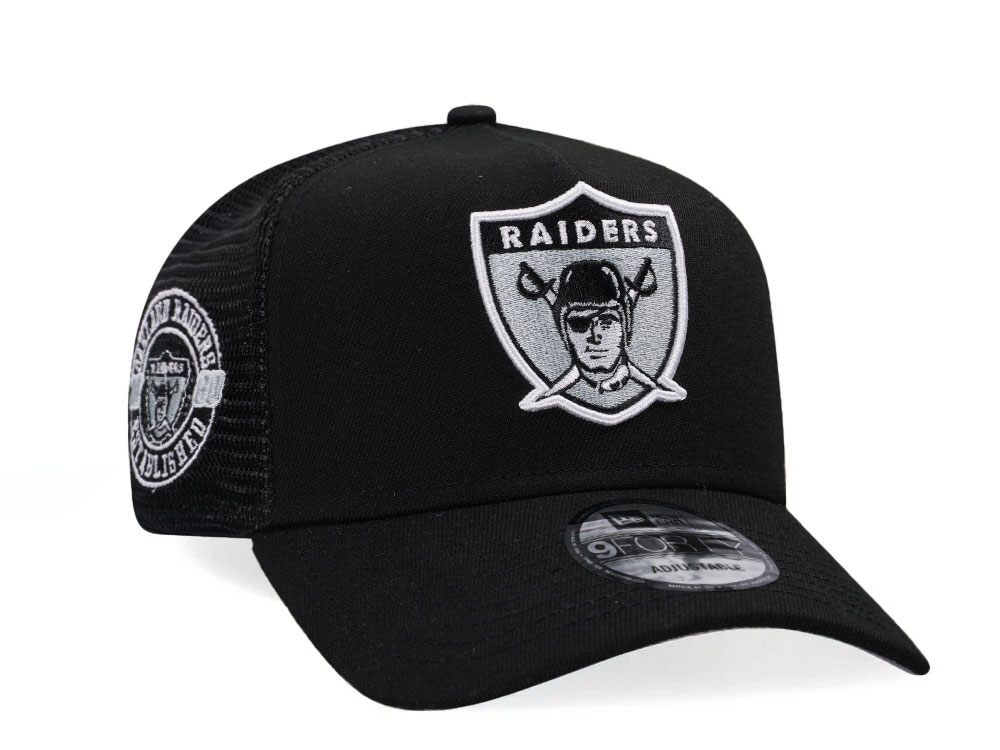 New Era Las Vegas Raiders Gold Classic Edition Trucker 9Forty A Frame Snapback Gorra