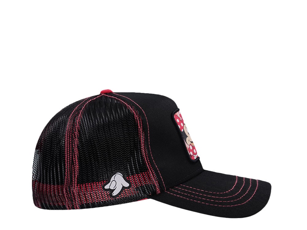 Capslab Disney Mickey and Friends Minnie Black Pink Edition Trucker Snapback Gorra