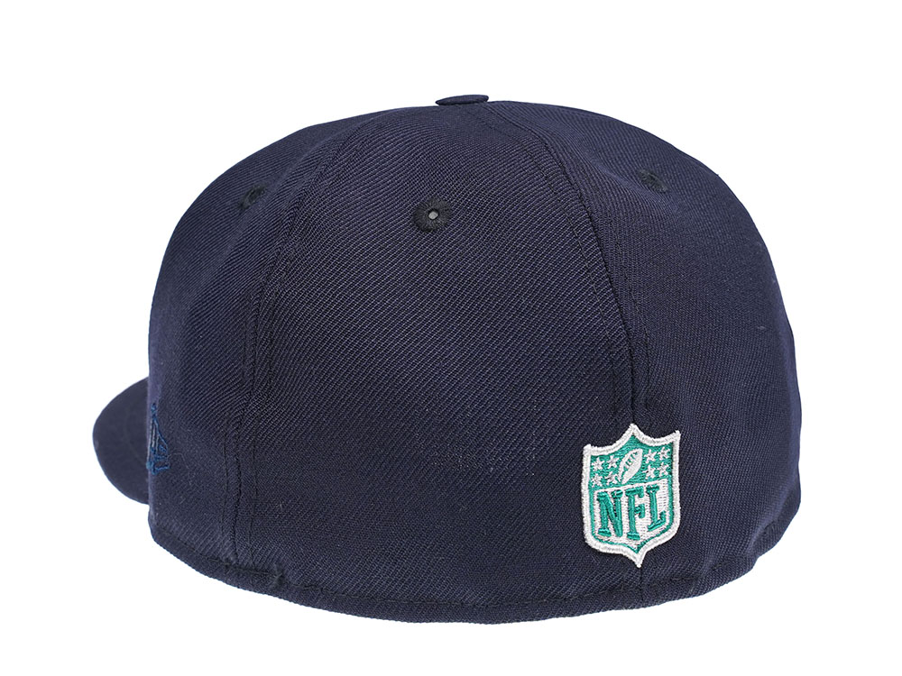 New Era Seattle Seahawks Navy and Green 59Fifty Fitted Gorra