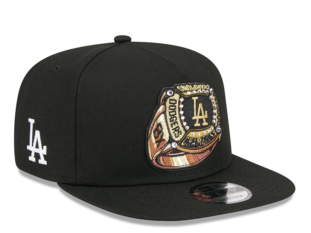 New Era Los Angeles Dodgers Championship Ring Black Edition 9Fifty A Frame Snapback Gorra