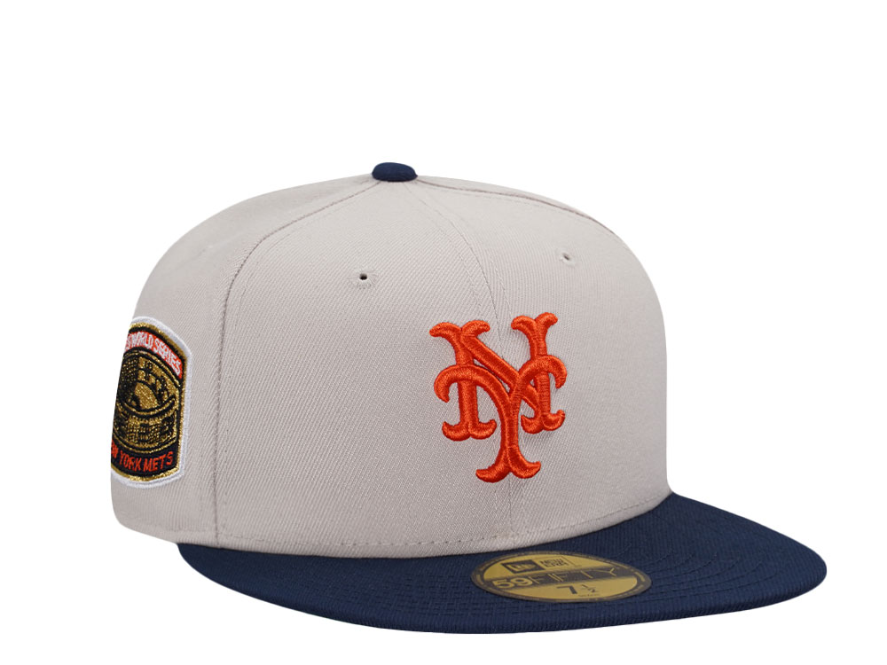 New Era New York Mets World Series 1969 Stone Two Tone Throwback Edition 59Fifty Fitted Gorra