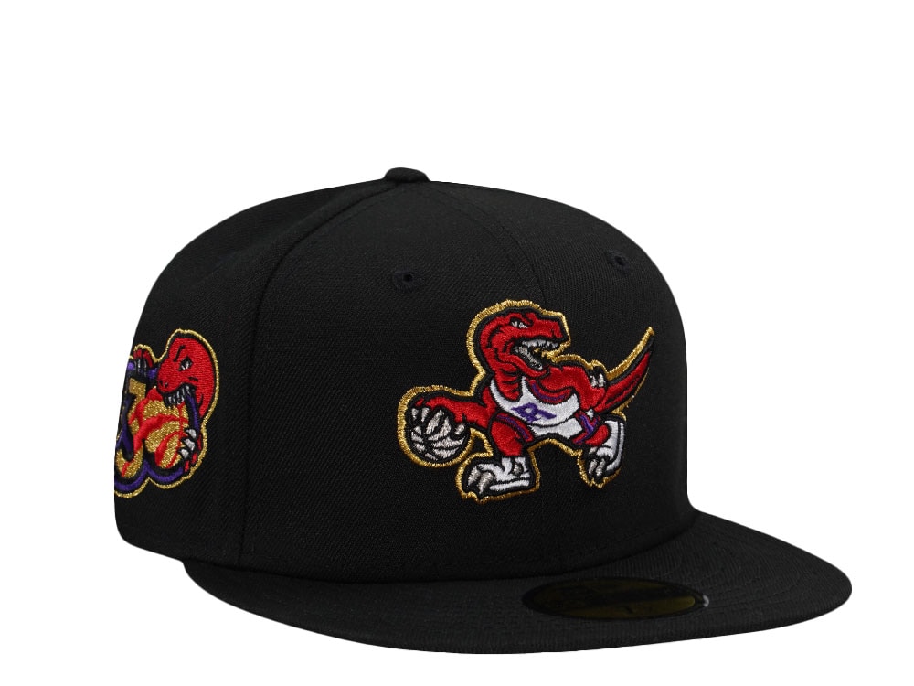 New Era Toronto Raptors 30th Anniversary Black Prime Edition 59Fifty Fitted Gorra