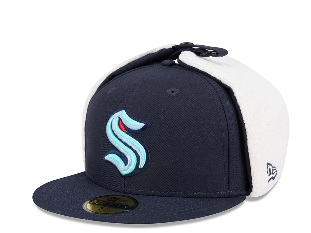 New Era Seattle Kraken Classic Navy 59Fifty Dogear Fitted Gorra