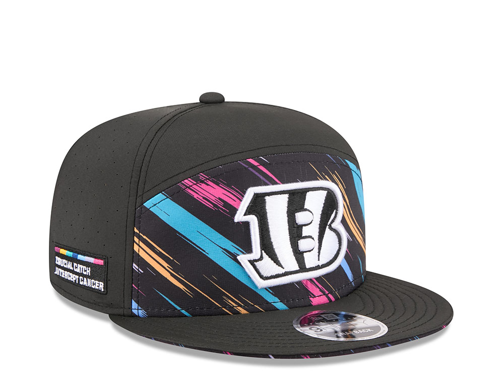 New Era Cincinnati Bengals Crucial Catch 2026 Black Edition 9Fifty Split Panel Snapback Gorra