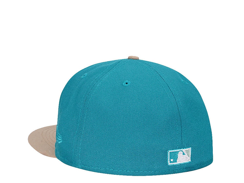 New Era Houston Astros 45th Anniversary Aqua Mint Prime Two Tone Edition 59Fifty Fitted Gorra
