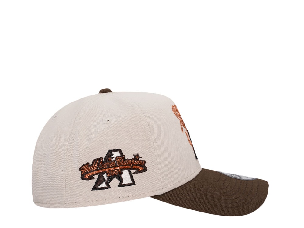 New Era Arizona Diamondbacks World Series Champions 2001 Copper Two Tone 9Forty A Frame Snapback Gorra