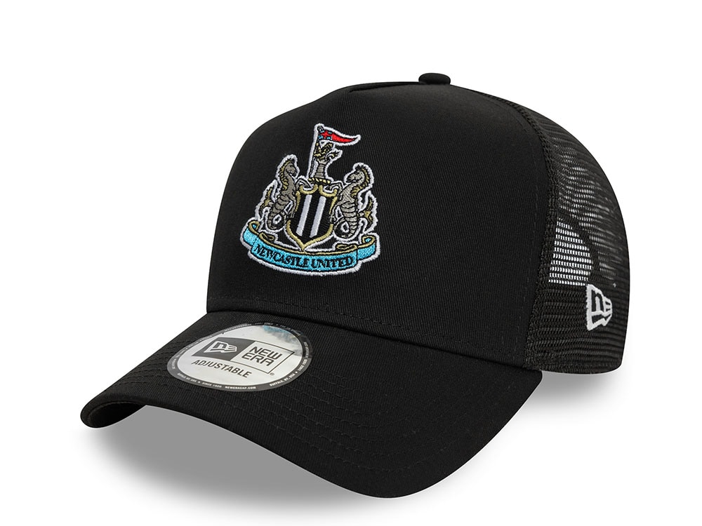 New Era Newcastle United Fc Core Black Prime Edition 9Forty A Frame Trucker Snapback Gorra