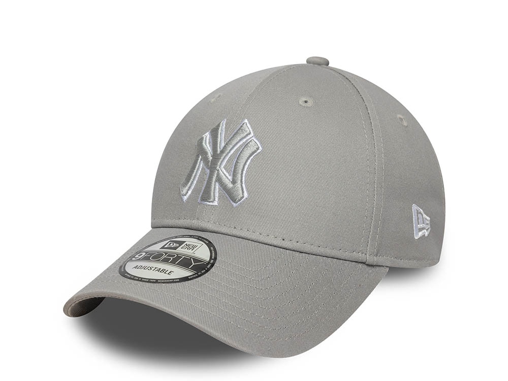 New Era New York Yankees Outline Grey 9Forty Strapback Gorra