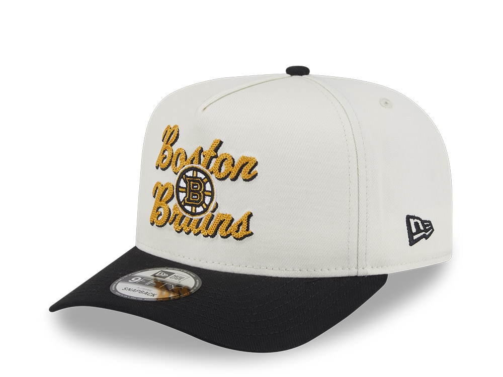 New Era Boston Bruins Chainstitch 9Fifty A-Frame Snapback Gorra