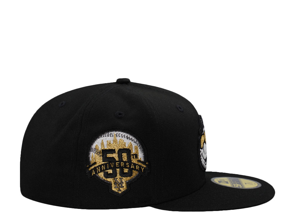 New Era New York Mets 50th Anniversary Black Edition 59Fifty Fitted Gorra