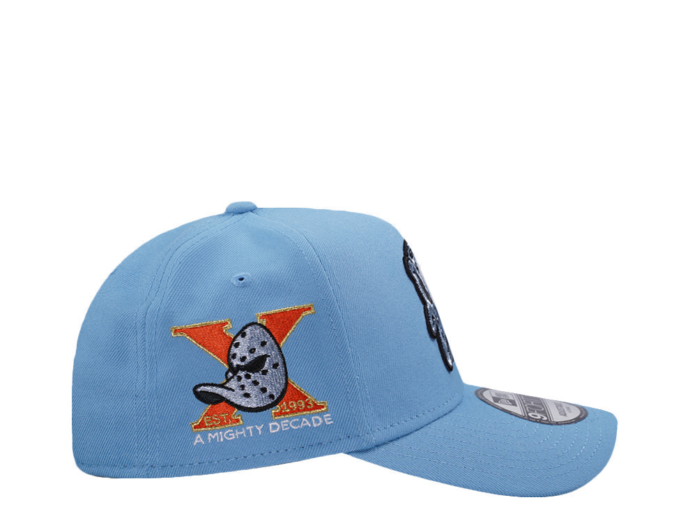 New Era Anaheim Ducks 10th Anniversary Sky Blue Prime Edition 9Forty A Frame Snapback Gorra