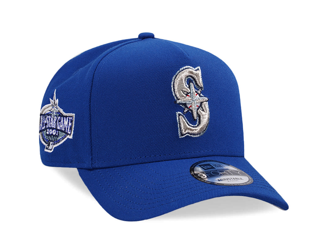 New Era Seattle Mariners All Star Game 2001 Blue Prime Edition 9Forty A Frame Snapback Gorra
