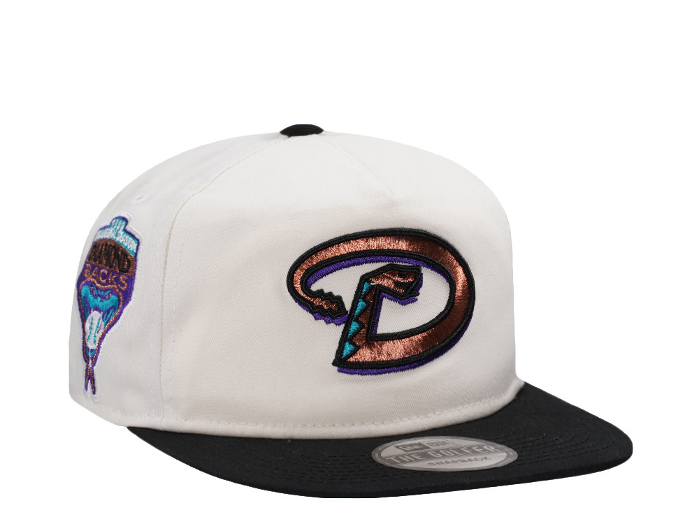 New Era Arizona Diamnondbacks Inaugural Season 1998 Chrome Two Tone Edition Golfer Snapback Gorra