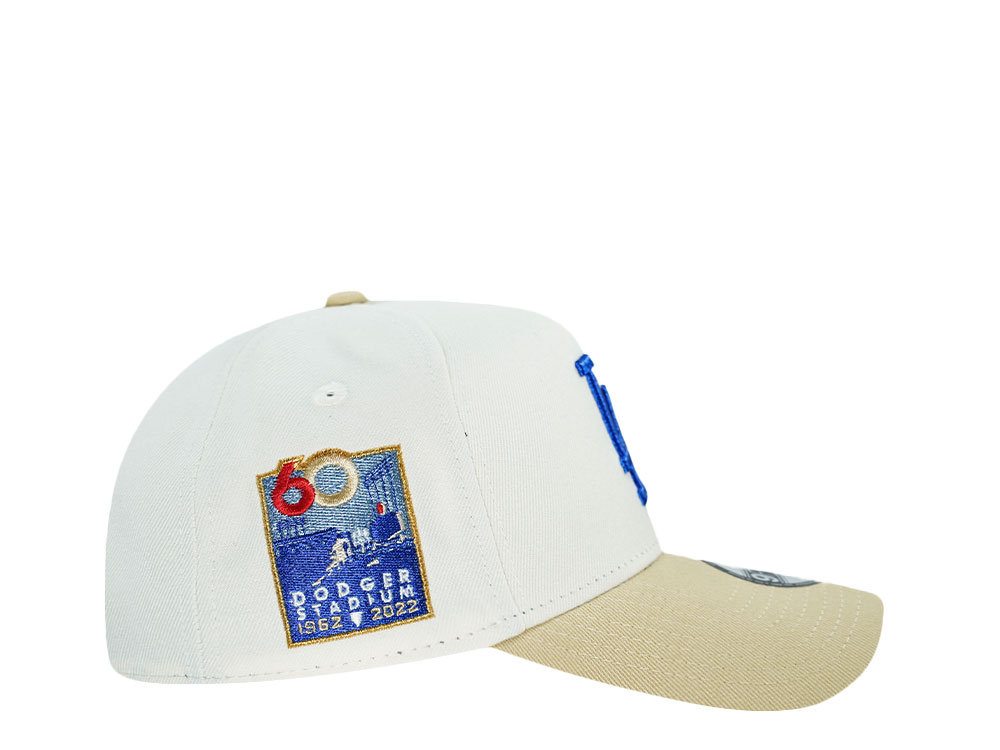 New Era Los Angeles Dodgers 60th Anniversary Sneaky Chrome Two Tone Edition 9Forty A Frame Snapback Gorra