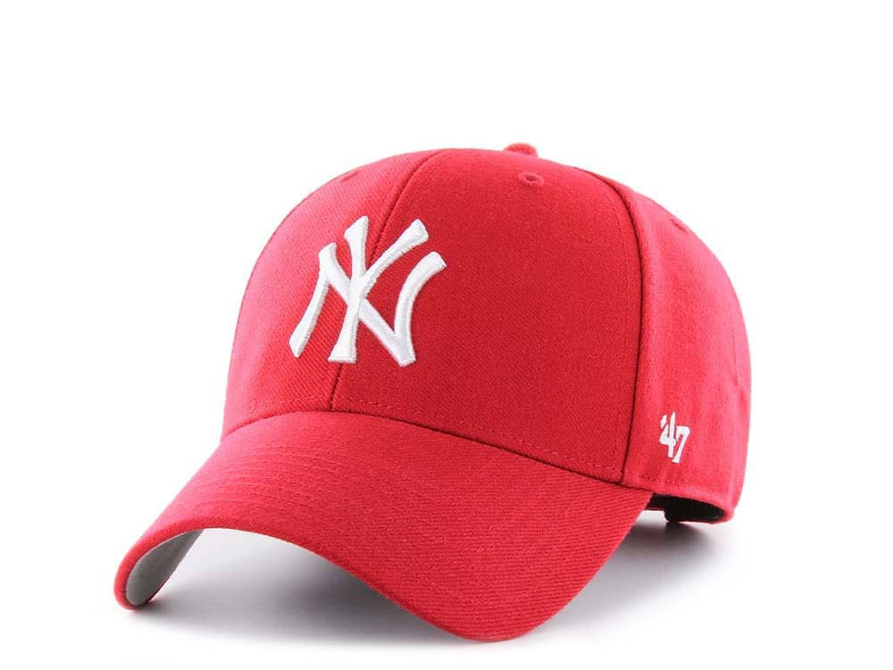 47Brand New York Yankees Classic Red Strapback Gorra