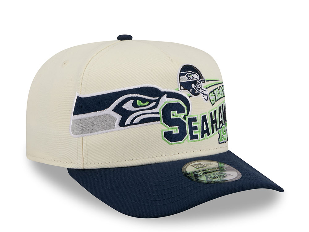 New Era Seattle Seahawks 1976 Classic Chrome Edition 9Fifty A Frame Snapback Gorra