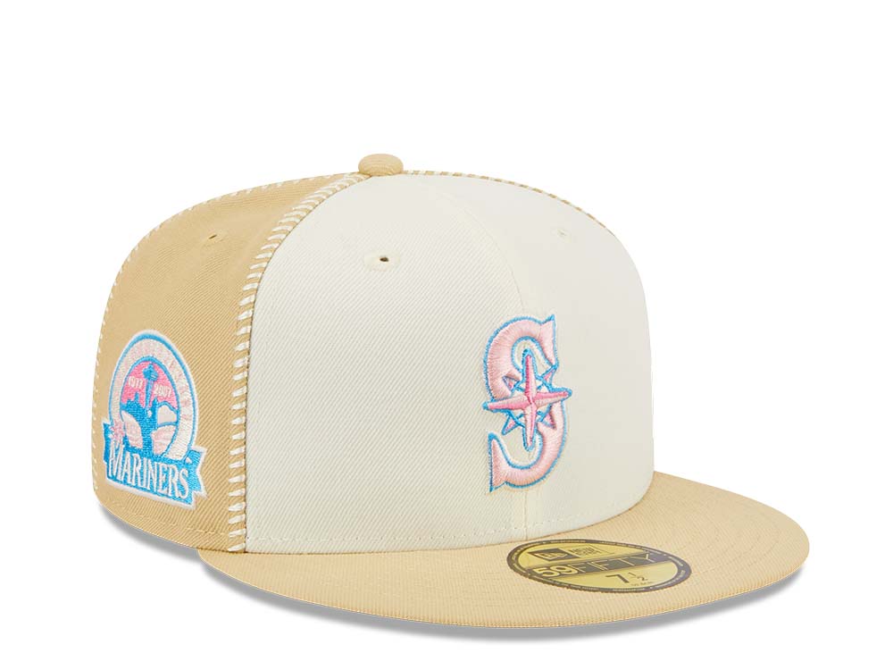 New Era Seattle Mariners Stitch 30th Anniversary Gold Edition 59Fifty Fitted Gorra
