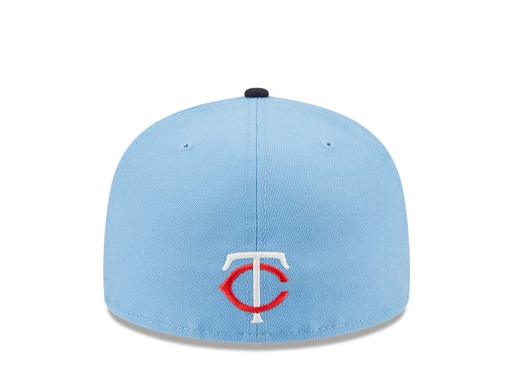 New Era Minnesota Twins Powder Blues Sky Throwback Two Tone Edition 59Fifty Fitted Gorra