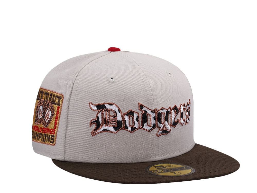 New Era Los Angeles Dodgers World Series 2025 Stone Two Tone Edition 59Fifty Fitted Gorra