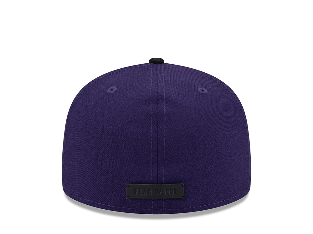 New Era Colorado Rockies Fear of God Purple Essentials Classic Edition 59Fifty Fitted Gorra