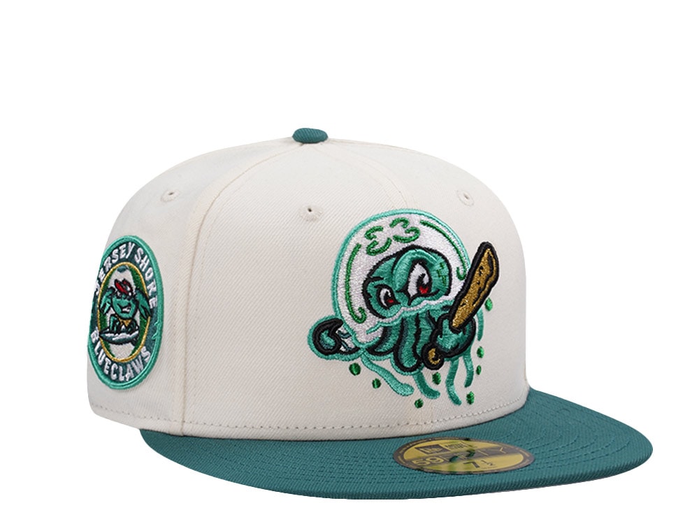 New Era Lakewood Blueclaws Copa Metallic Chrome Two Tone Edition 59Fifty Fitted Gorra