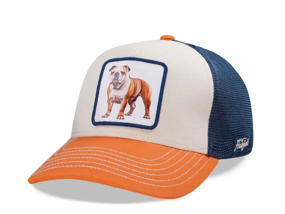 Hatfield Good Dog White Blue Trucker Snapback Gorra