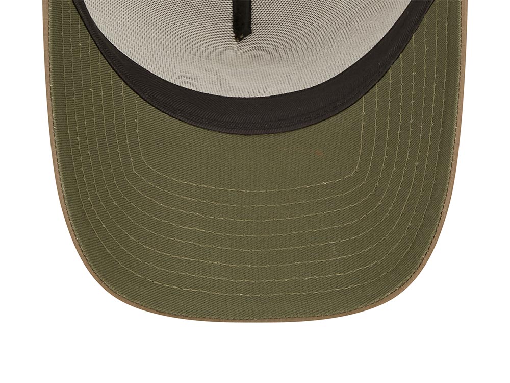 New Era New York Yankees Ripstop Olive A Frame Trucker Snapback Gorra