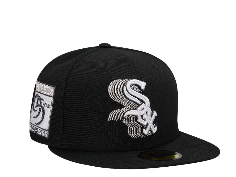 New Era Chicago White Sox 95Years Black Metallic Edition 59Fifty Fitted Gorra