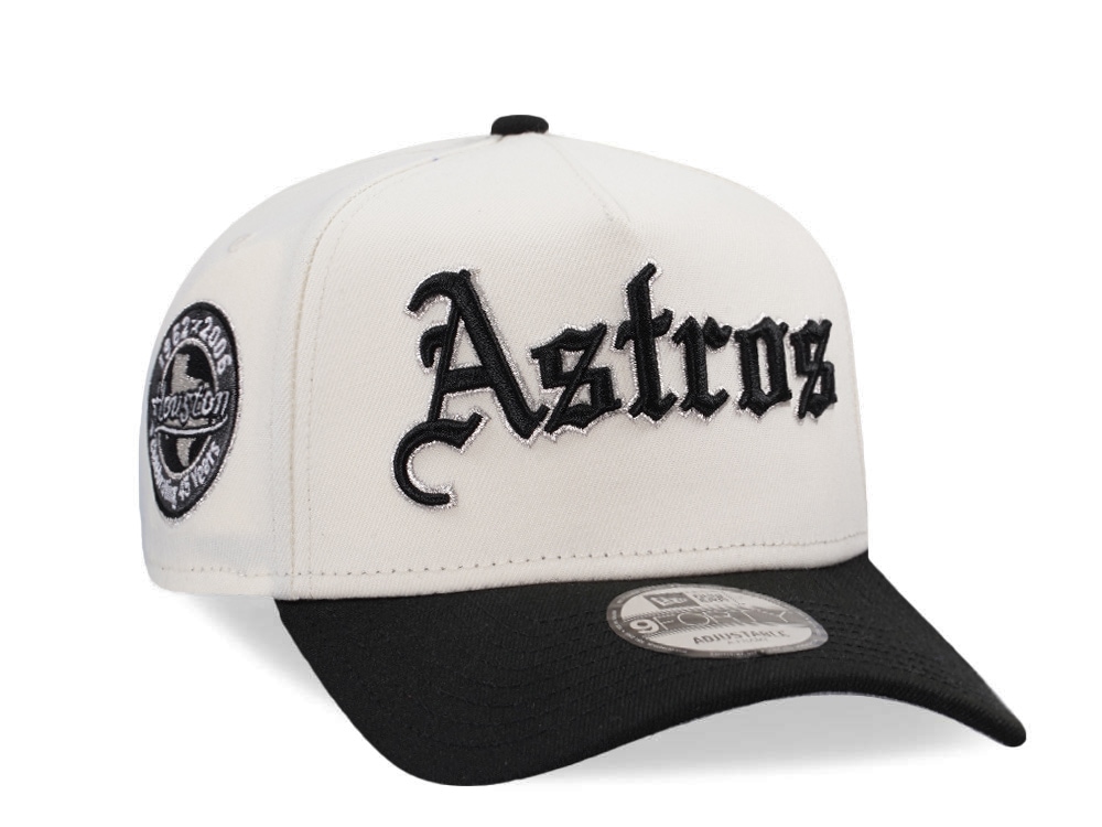 New Era Houston Astros 45th Anniversary Chrome Two Tone Edition 9Forty A Frame Snapback Gorra