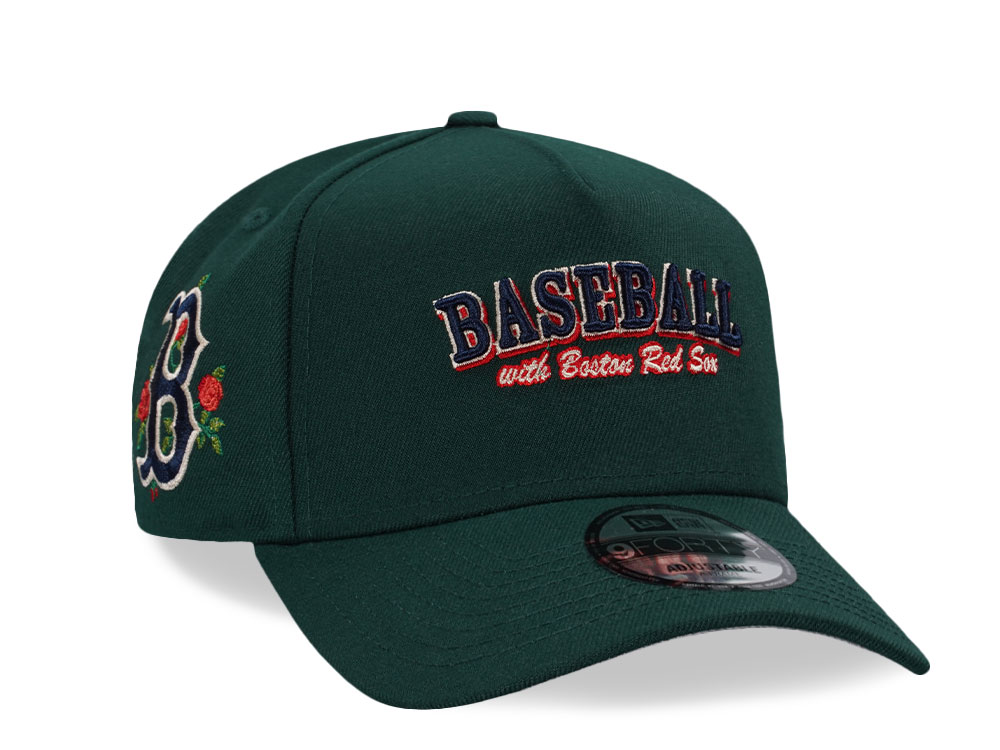 New Era Boston Red Sox Dark Green Prime Edition 9Forty A Frame Snapback Gorra