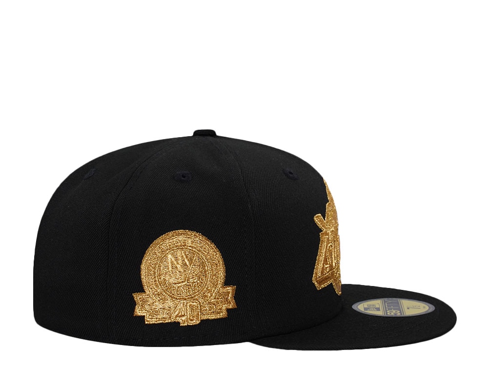 New Era New York Islanders 40th Anniversary 24K Black Prime Edition 59Fifty Fitted Gorra