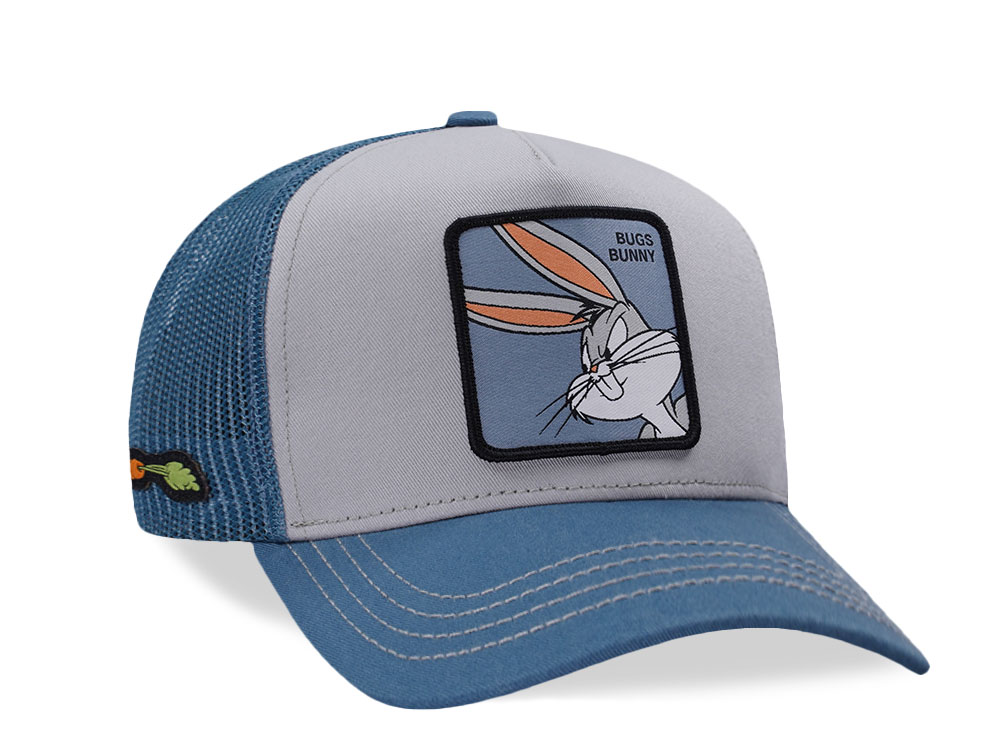 Capslab Looney Tunes Bugs Bunny Gray Trucker Snapback Gorra