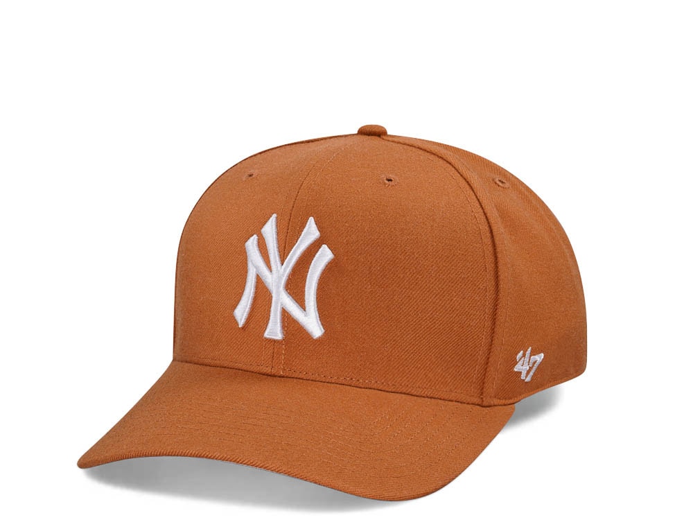 47Brand New York Yankees Burnt Orange Cold Zone MVP DP Snapback Gorra